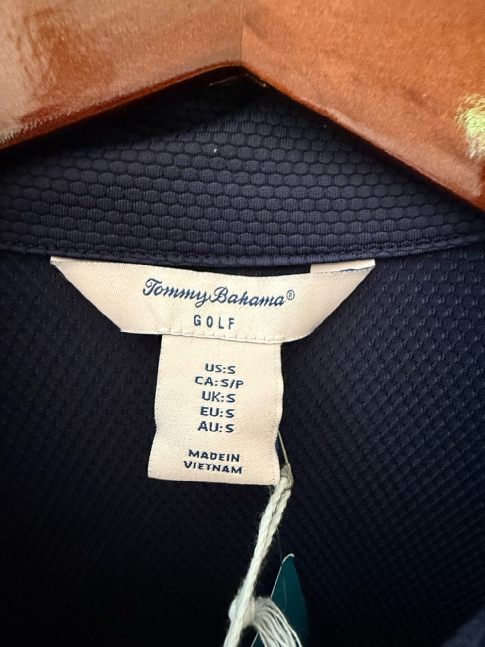 Tommy Bahama Navy Lightweight Textured Zip Jacket - Picture 2 of 4